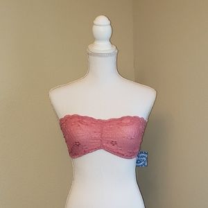 FREE PEOPLE Strapless Lace Strappy Back Bra